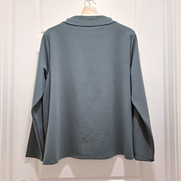 Eileen Fisher Cozy Brushed Terry Hug Funnel Neck Box-Top Size XL New wit… - Picture 6 of 10